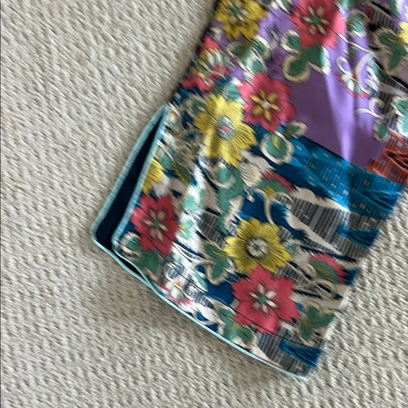 Johnny Was Colorful Floral Patchwork Shift Dress - Picture 3 of 5